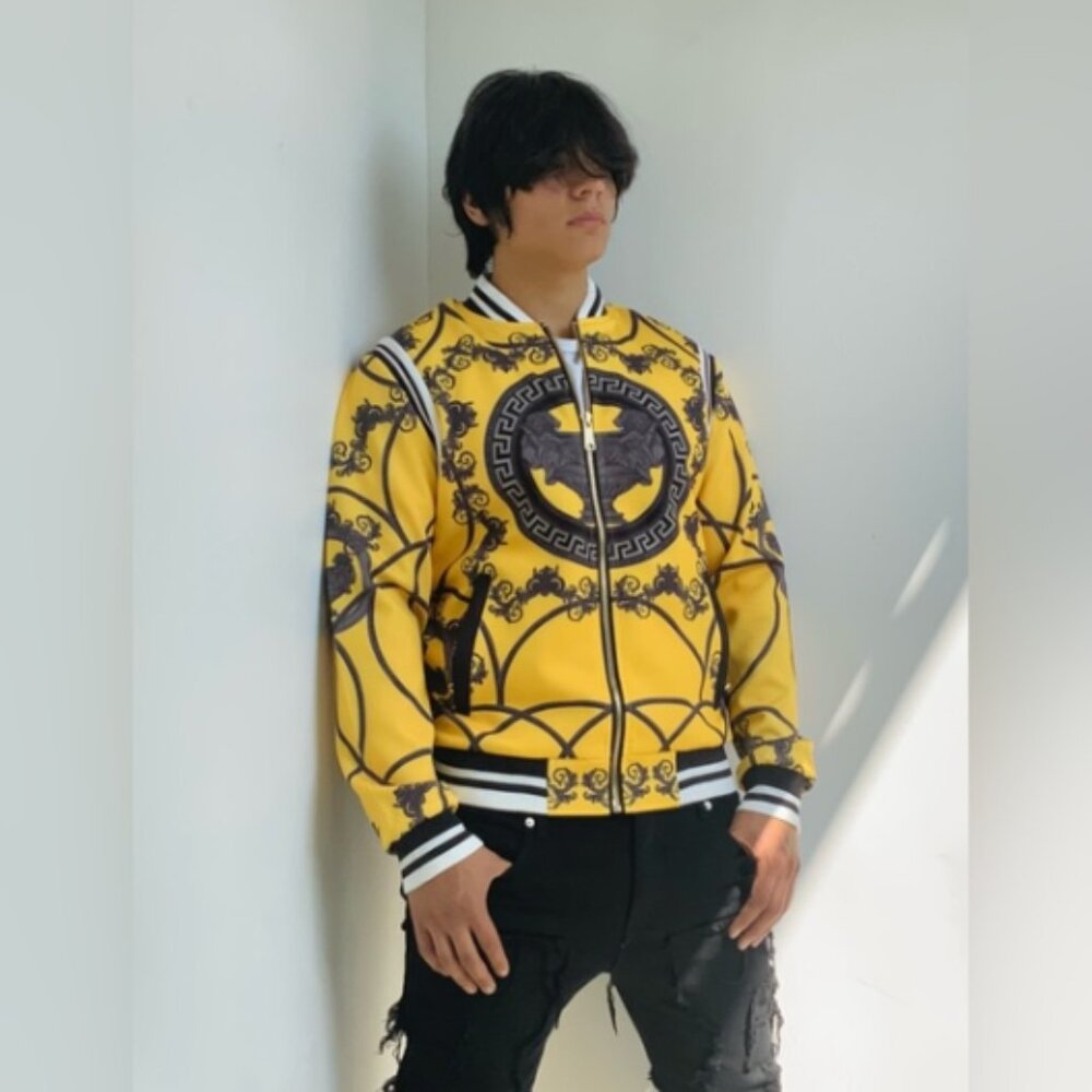 Men’s Royal Seven Yellow | White | Black Track Jacket NWT